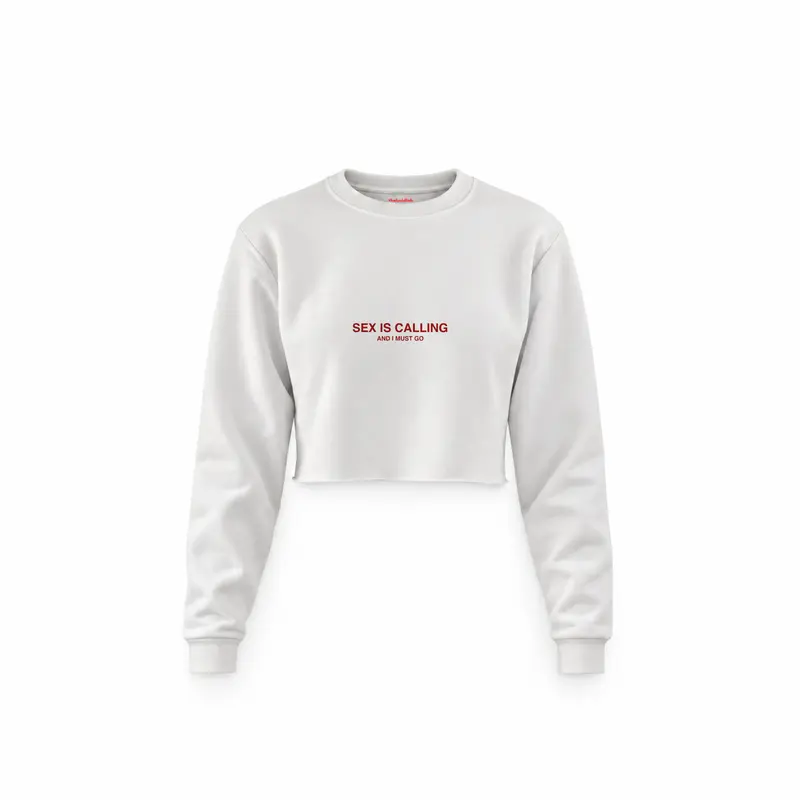 Sex is Calling Crop Sweatshirt