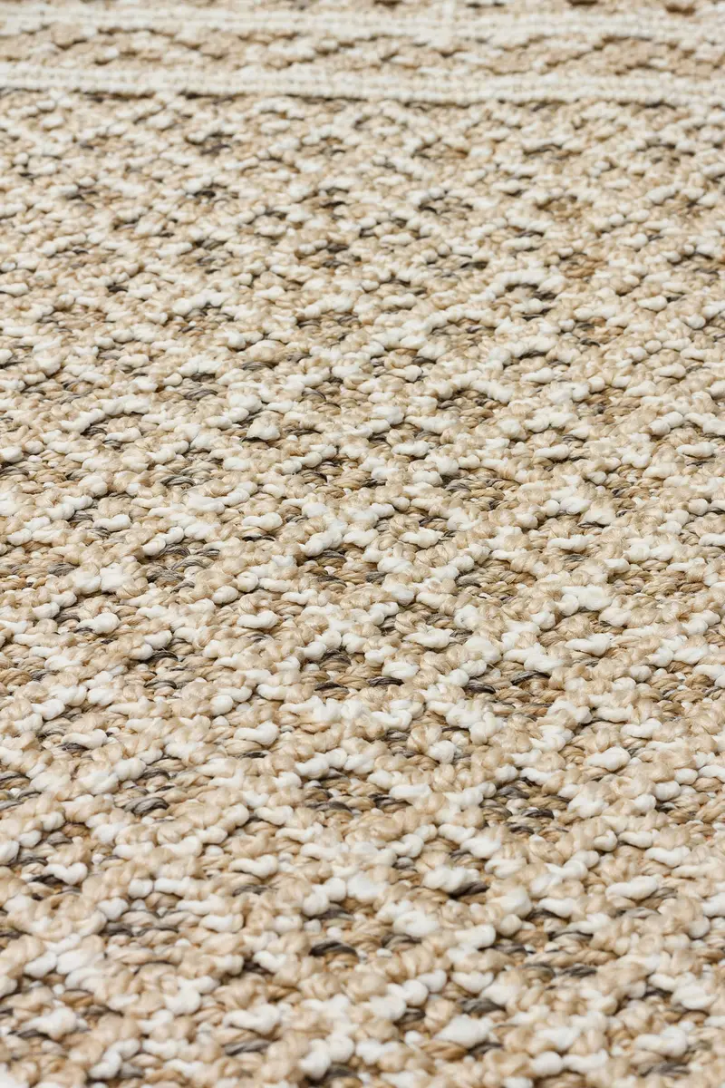 SH 15 GREY BEIGE  - SOHO - Hav Toz Vermez Hasır Dokuma Modern Makine Halısı