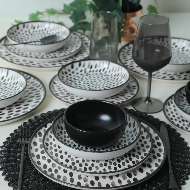 Shadow Nordic Yemek Takımı 24 Parça 6 Kişilik