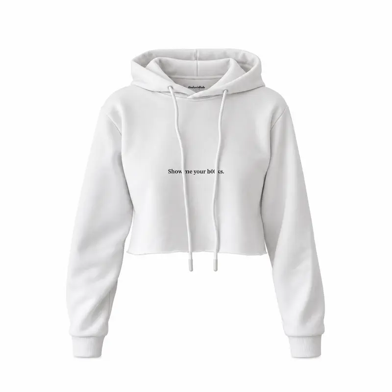 Show Me Your B00ks Crop Hoodie