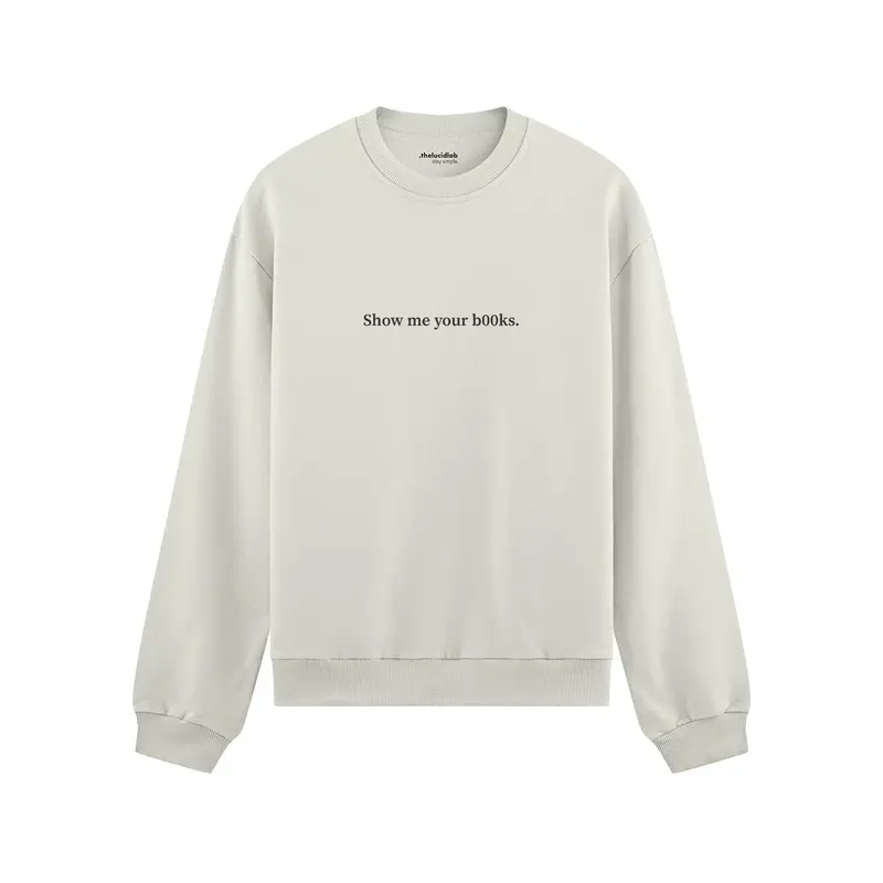 Show Me Your B00ks Oversize Sweatshirt
