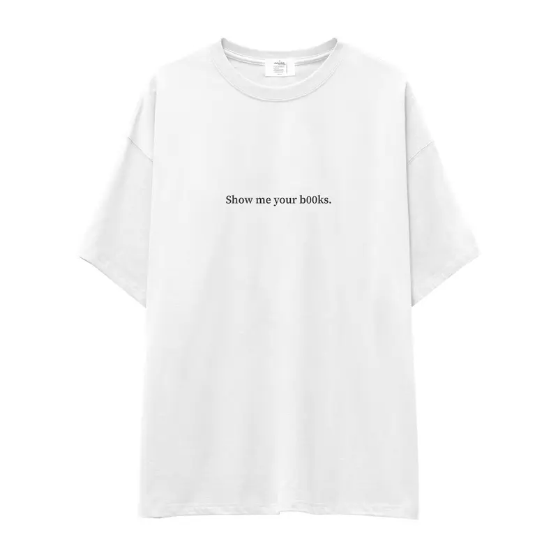 Show Me Your B00ks Oversize Tişört