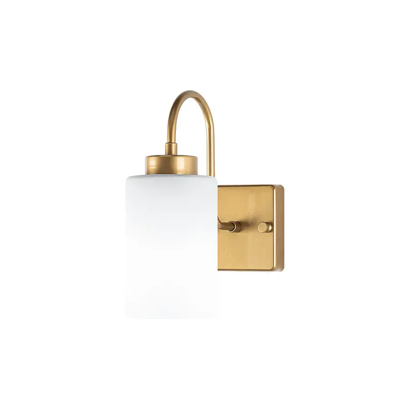 Silindir Camlı Metal Aplik - Altın