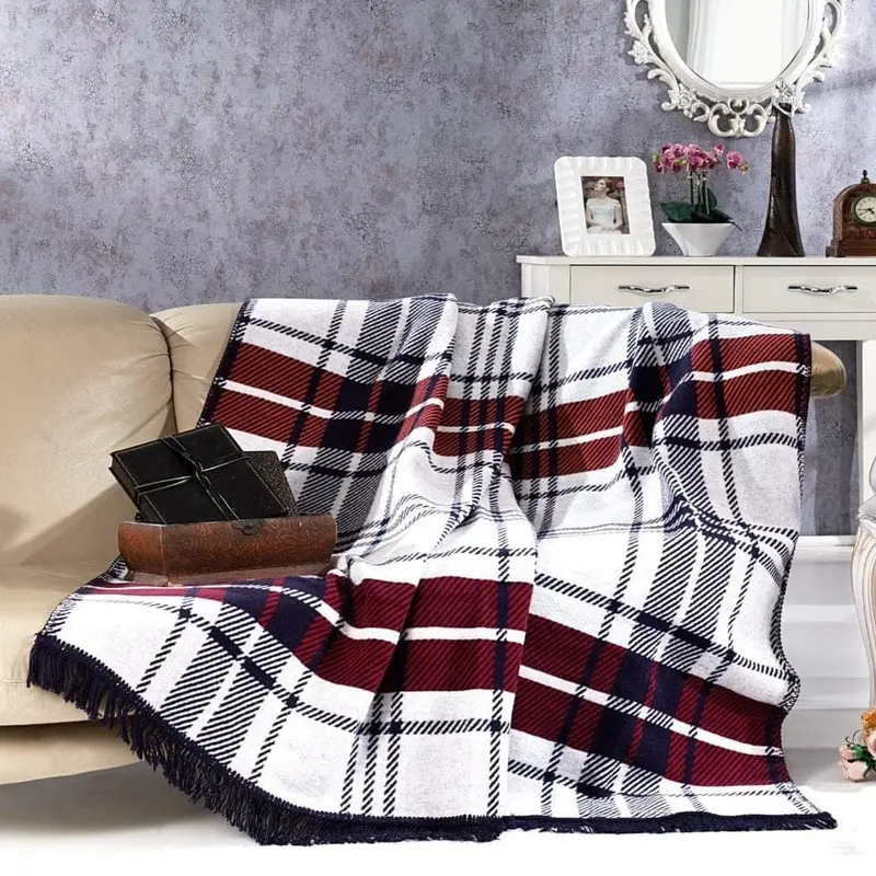 Silver Collection Çift Kişilik Pamuklu Yılbaşı Battaniye 180x220 Lou