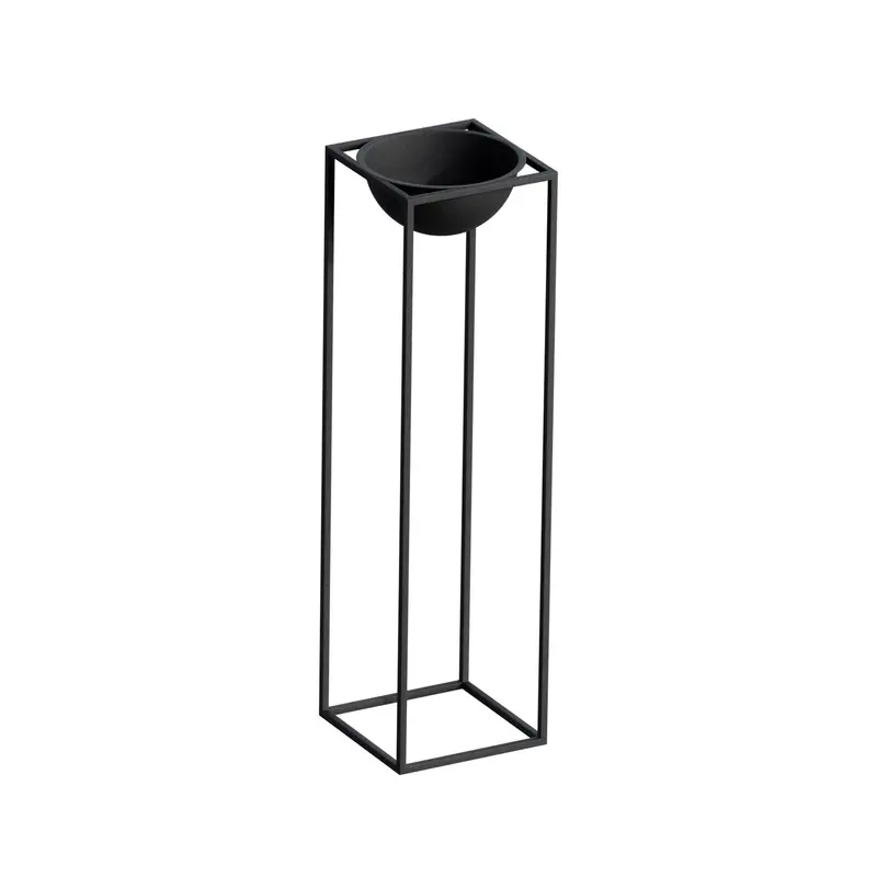 Siyah Metal Saksılık Stand - Siyah