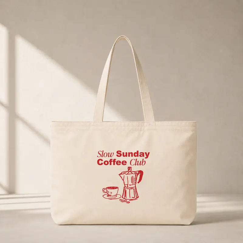 Slow Sunday Coffee Club Club Tote Bag