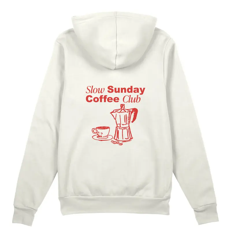Slow Sunday Coffee Club Oversize Hoodie
