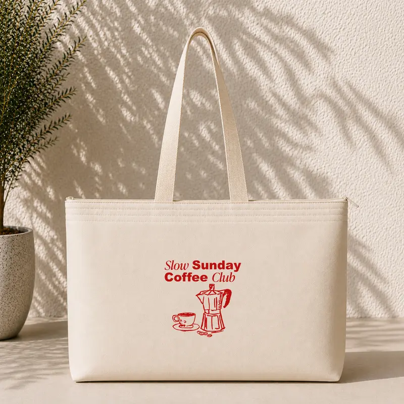 Slow Sunday Coffee Club Weekend Tote Bag