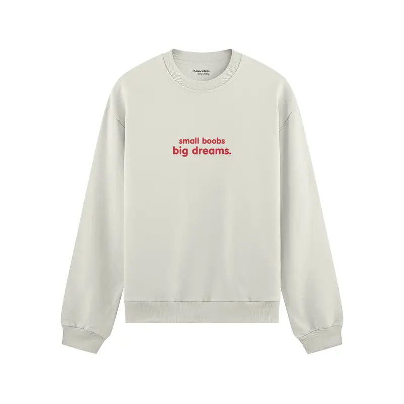 Small Boobs Big Dreams Oversize Sweatshirt