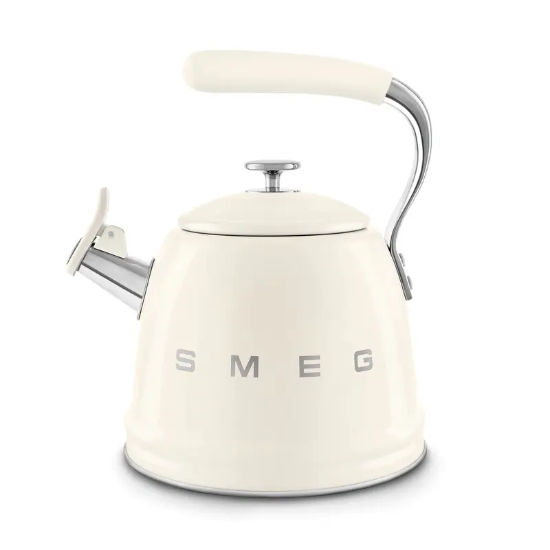 Smeg Krem Ocak Üstü Islıklı Whistling Kettle Su Isıtıcısı CKLW2001CR