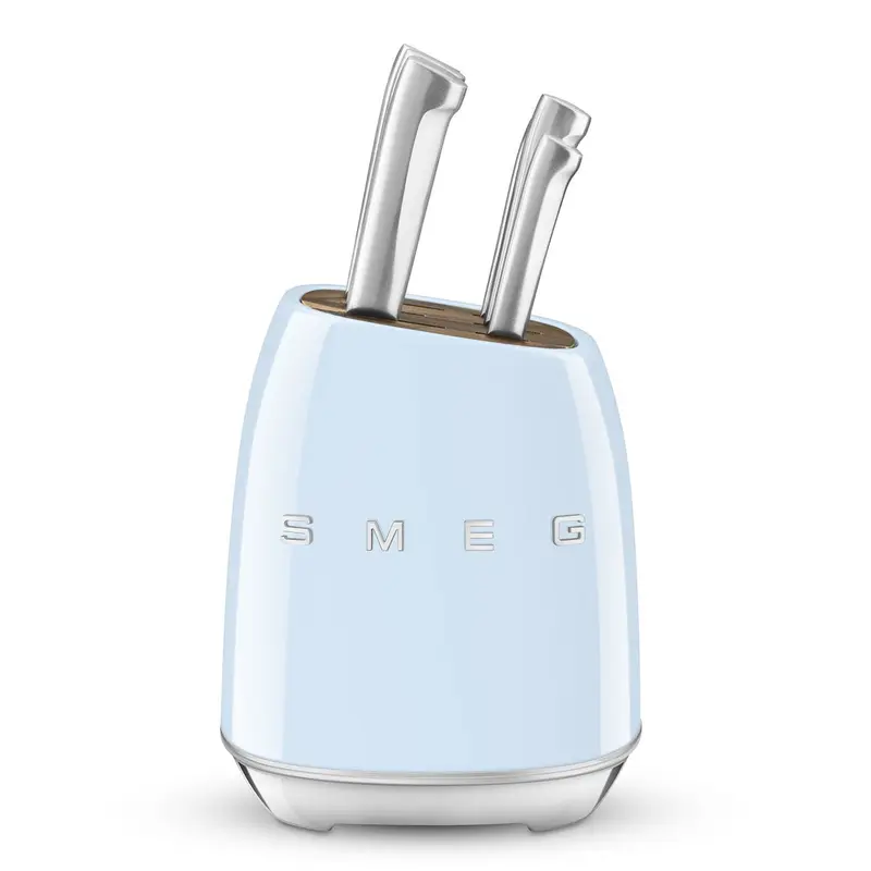 Smeg Mavi Standlı Bıçak Seti 50s Style KBSF02PB