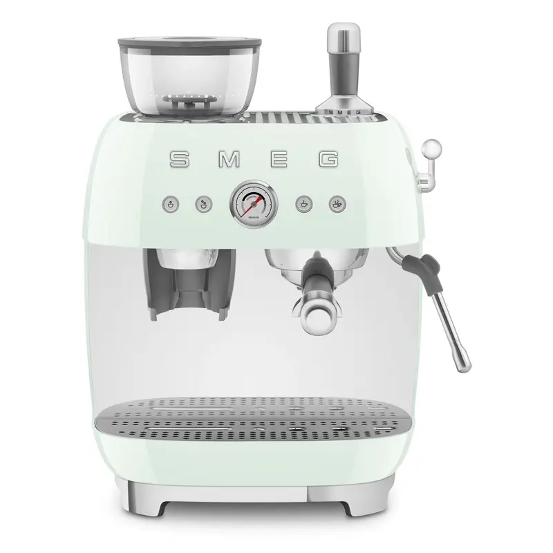 Smeg Pastel Yeşil Kahve Öğütücülü Espresso Makinesi Egf03Pgeu