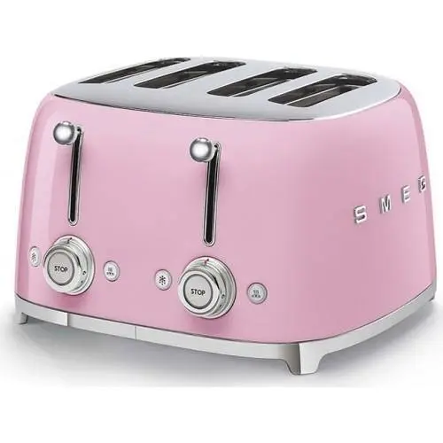 Smeg Pembe 4x4 Ekmek Kızartma Makinesi Tsf03pkeu