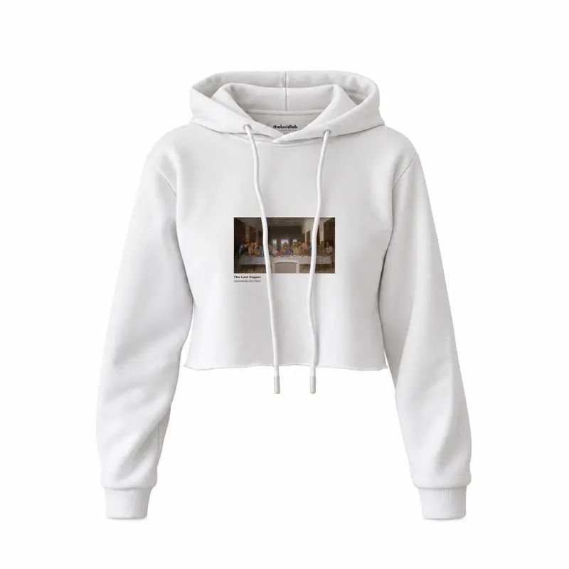 Son Akşam Yemeği Crop Hoodie