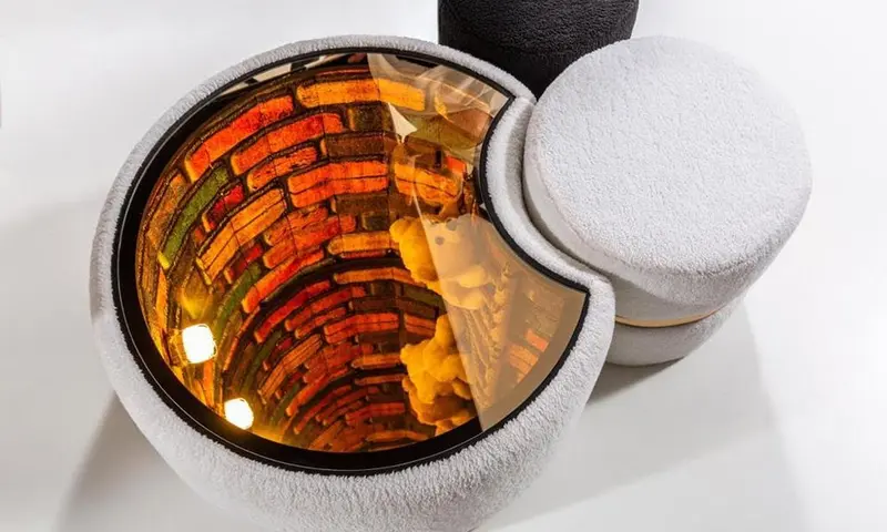 Sonsuz Modern  Üç Boyutlu 3D Camlı Orta Sehpa