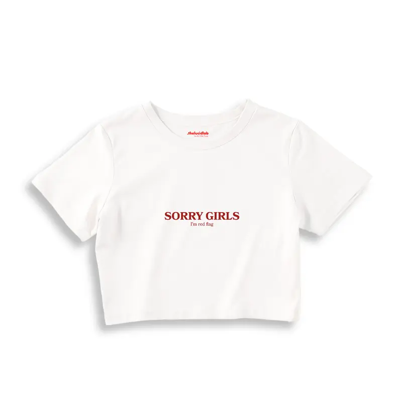 Sorry Girls Crop Tişört