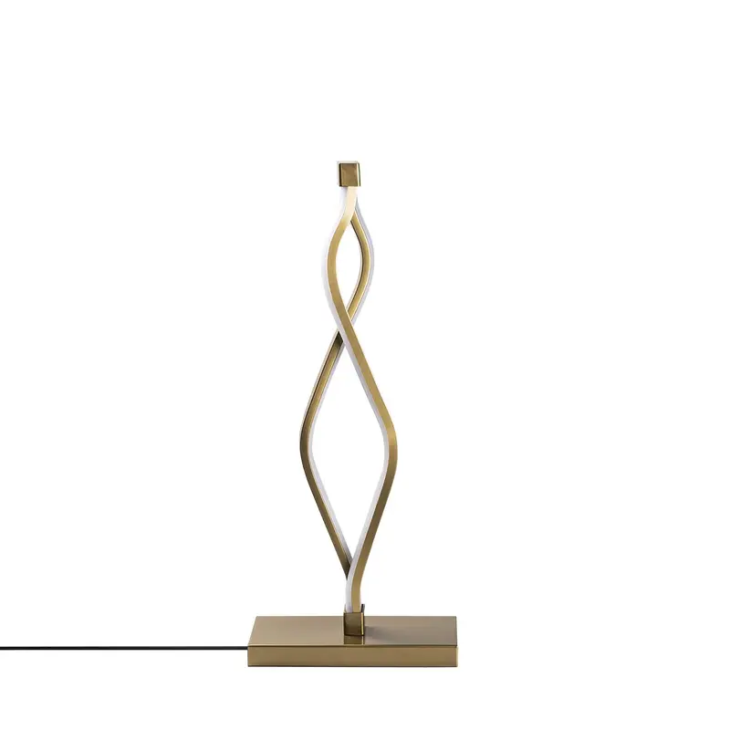 Spiral Metal Masa Lambası - Altın