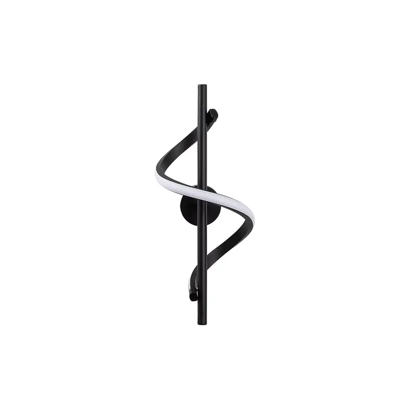 Spiral Modern Metal Aplik - Siyah
