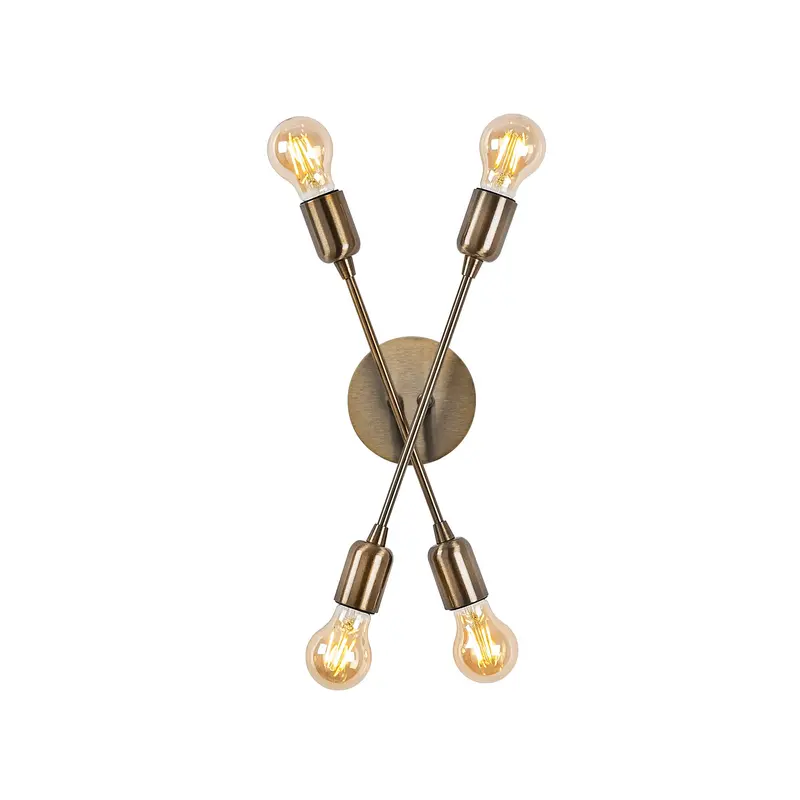 Sputnik 4'lü Metal Aplik - Gümüş