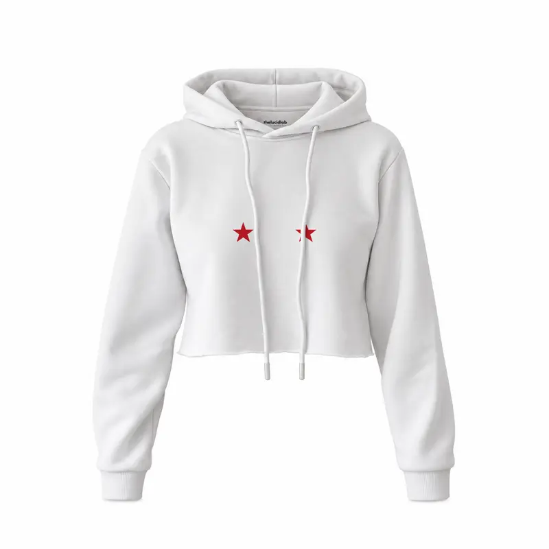 Star Babe Crop Hoodie