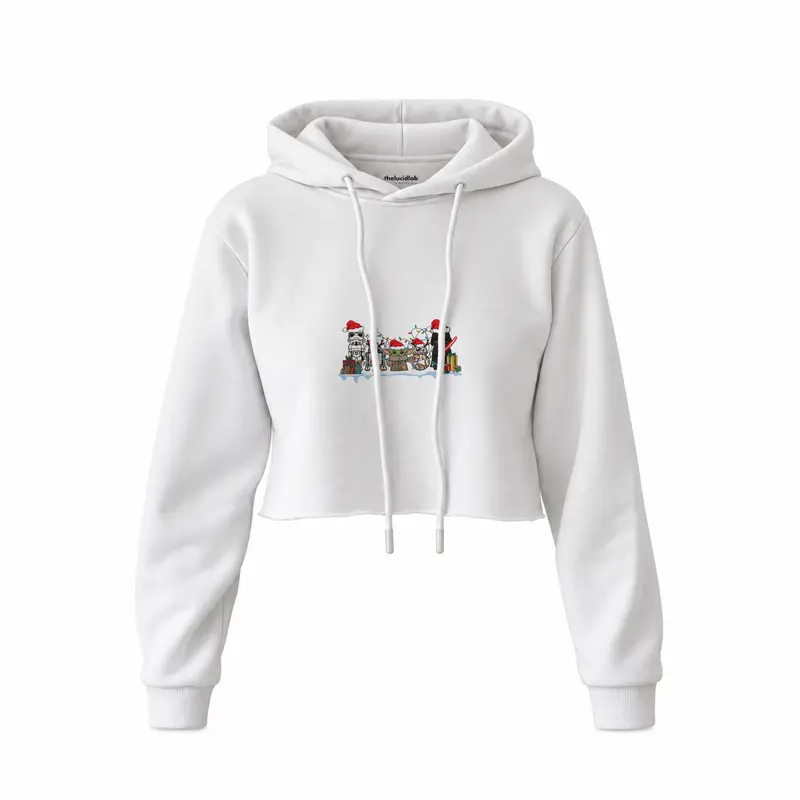 Star Wars Christmas Crew Crop Hoodie