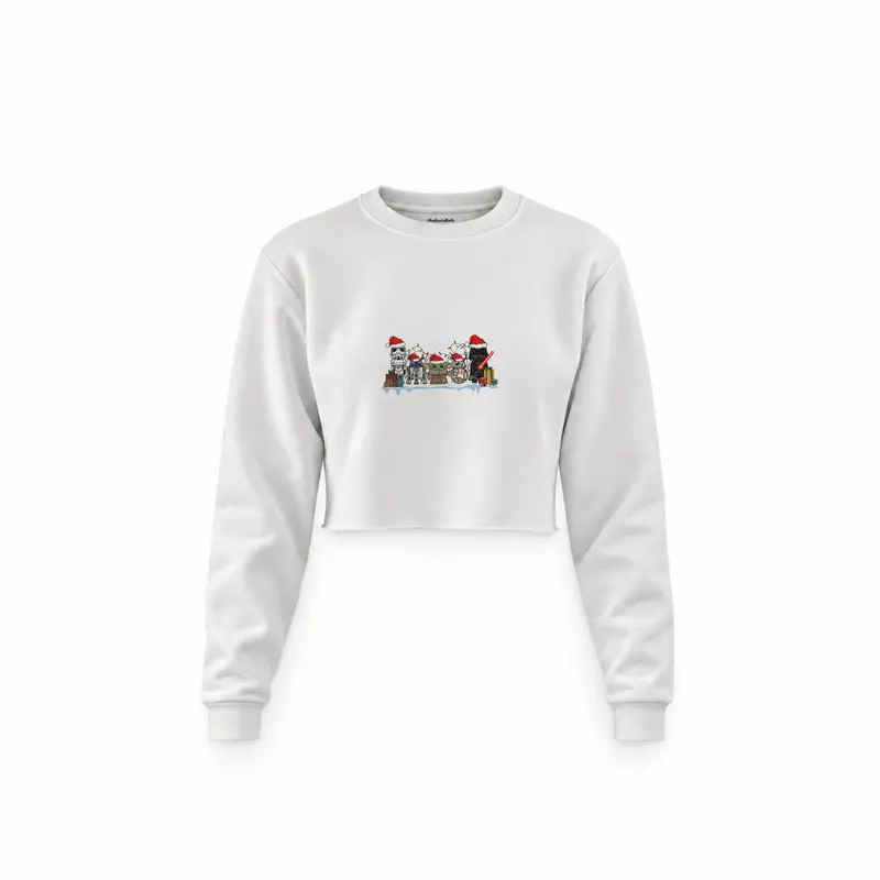 Star Wars Christmas Crew Crop Sweatshirt