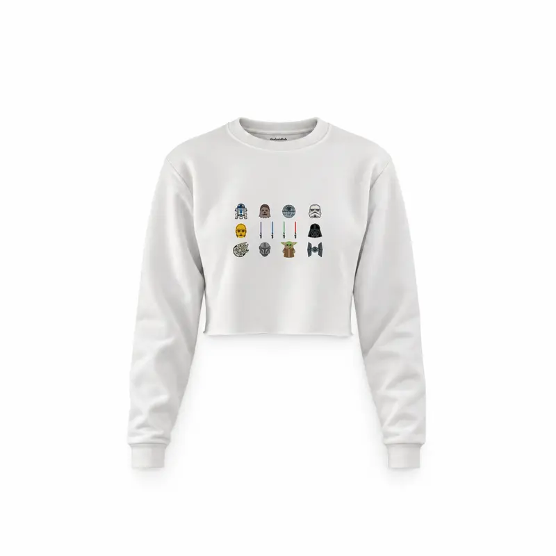 Star Wars Icons Crop Sweatshirt