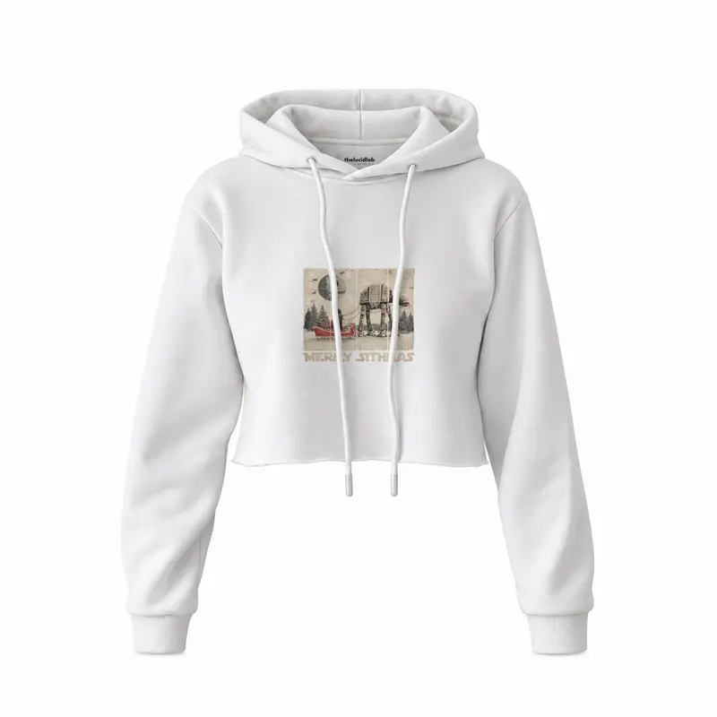 Star Wars Merry Sithmas Vintage Crop Hoodie