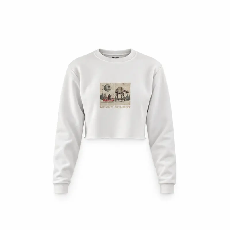 Star Wars Merry Sithmas Vintage Crop Sweatshirt