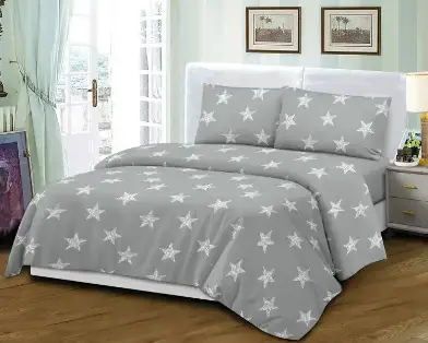 Stars Mikro Saten Çift Kişilik Nevresim Takımı