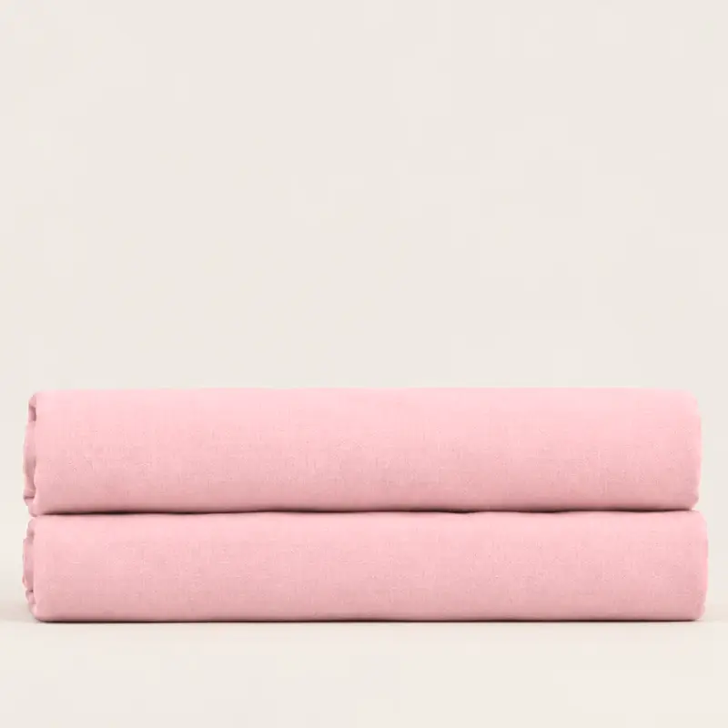Stella %100 Pamuk Ranforce Çift Kişilik Lastikli Çarşaf 160x200 cm Açık Pembe