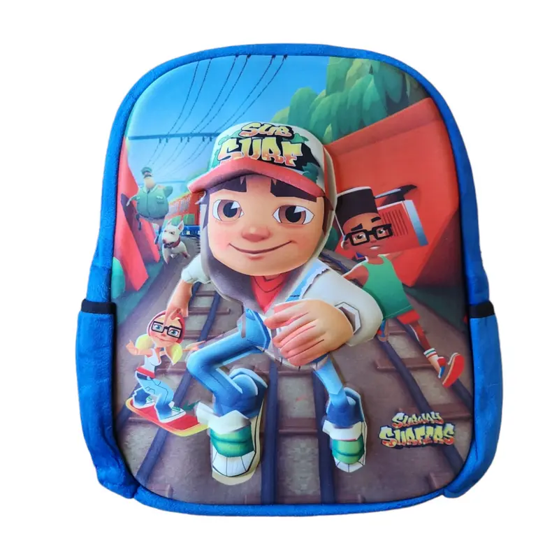 Sub Surf Kabartmalı 32x 28 cm Okul Sırt Çantası Mavi