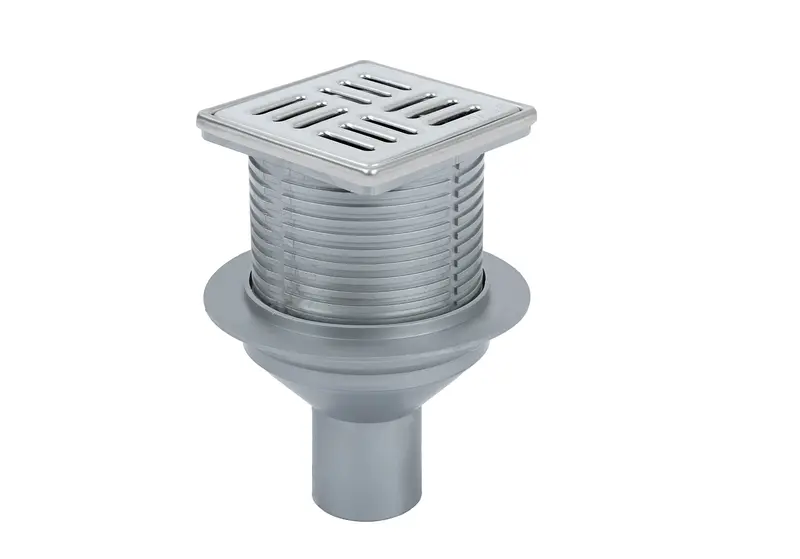 Sukar Line/15 10x10 cm Paslanmaz Çelik Çerçeveli Alttan Çıkışlı Süzgeç Seti