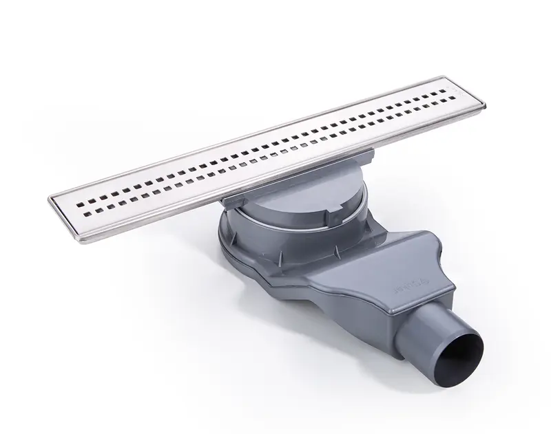 Sukar Line/4 Cube Izgaralı Lineer Duş Kanalı Paslanmaz Çelik Kasalı Yalıtım Eteksiz