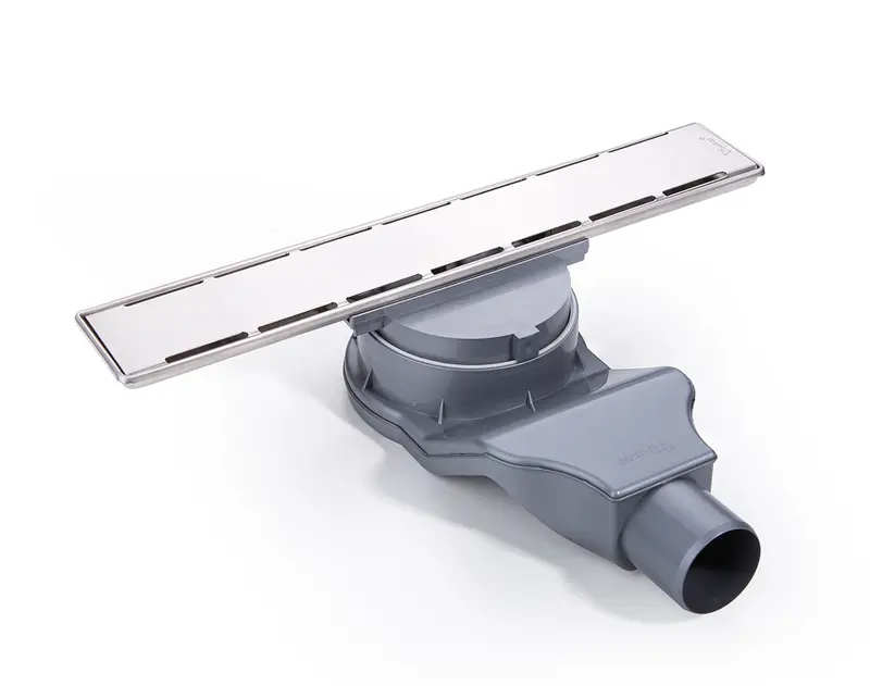 Sukar Line/4 Plain Izgaralı Lineer Duş Kanalı Paslanmaz Çelik Kasalı Yalıtım Eteksiz