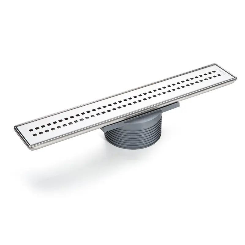 Sukar Line/7 Cube Izgaralı Lineer Duş Kanalı Paslanmaz Çelik Kasalı Yüksekliği Ayarlanabilir