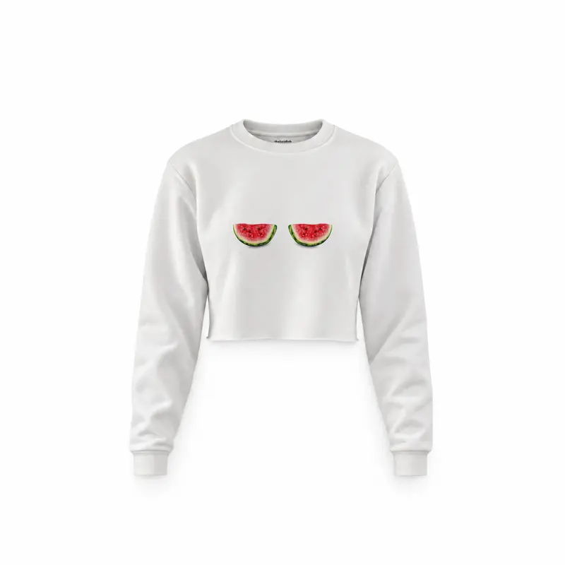 Summer Twins Crop Sweatshirt