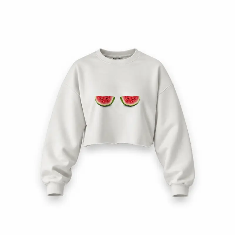 Summer Twins Oversize Crop Sweatshirt