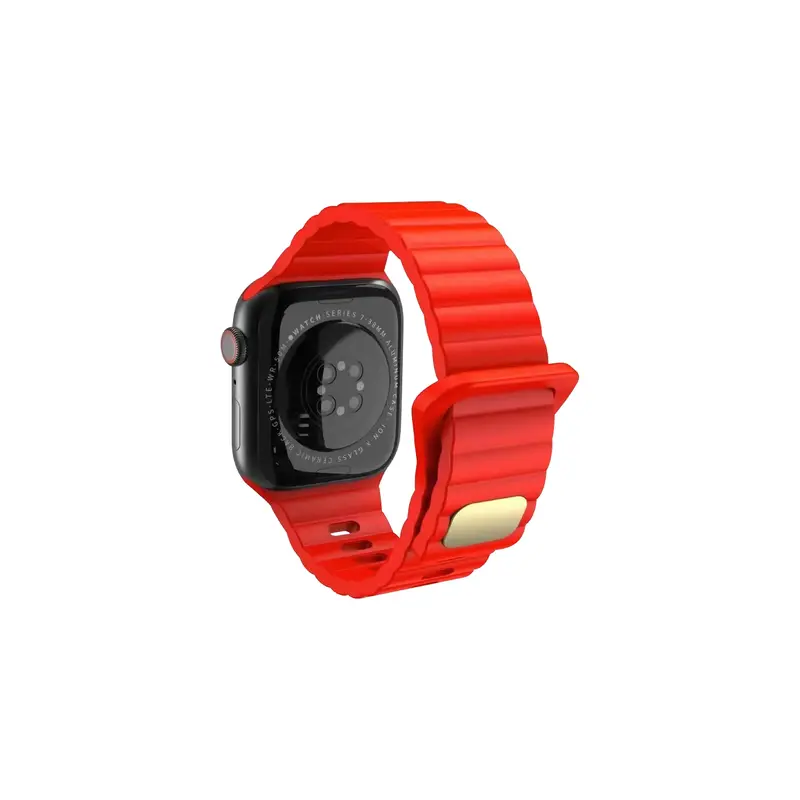 Sunix Watch 42mm / 44mm / 45mm/ 49mm Uyumlu Akıllı Saat Kordonu Kırmızı