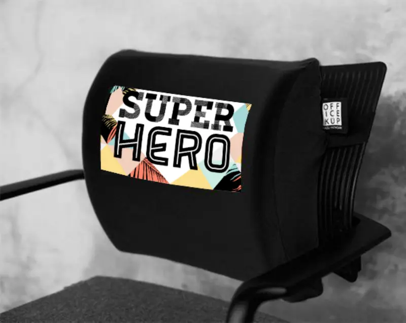 Super Hero Bel Yastığı - Siyah
