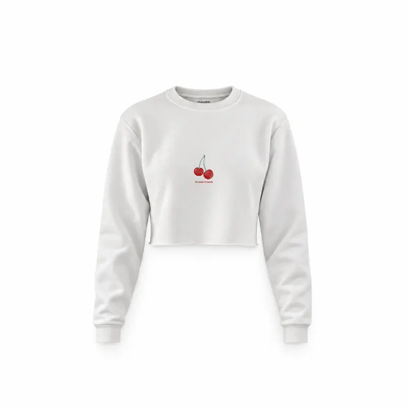 Sweet Cherry Crop Sweatshirt