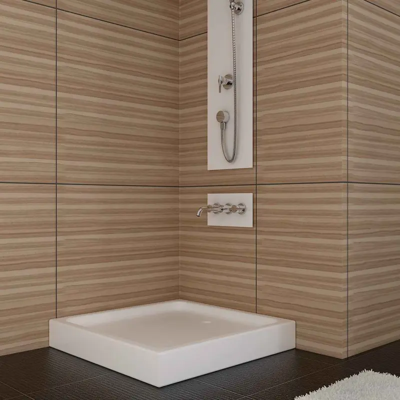 Sırduş 100x100x12 Kare Monoblok Duş Teknesi