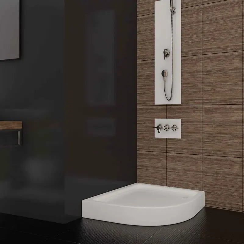 Sırduş 100x100x12 Oval Monoblok Duş Teknesi