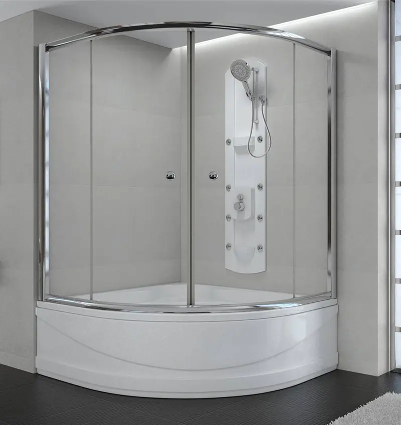 Sırduş 115×115 Sır-Lüks Oval Küvet Üstü Duşakabin