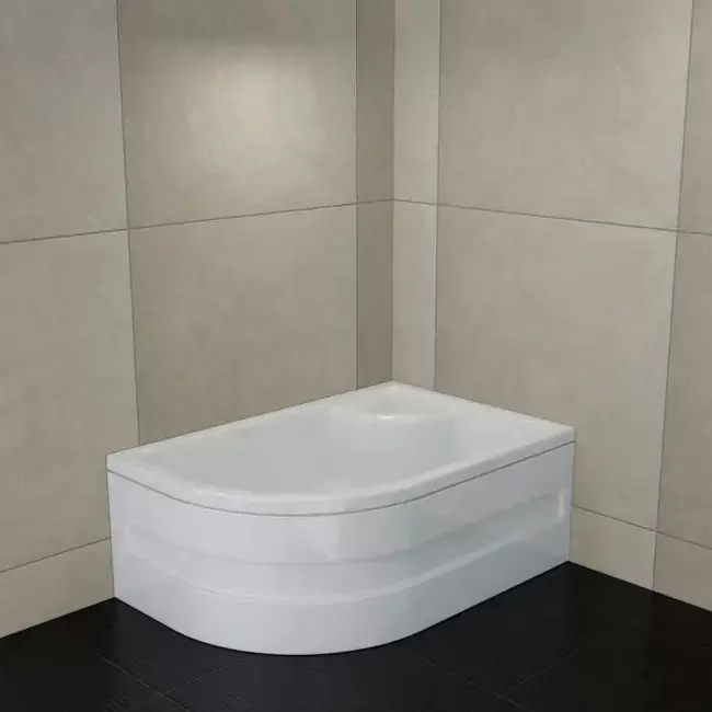 Sırduş 120x90x44 Asimetrik Sağ Oturmalı Mini Küvet