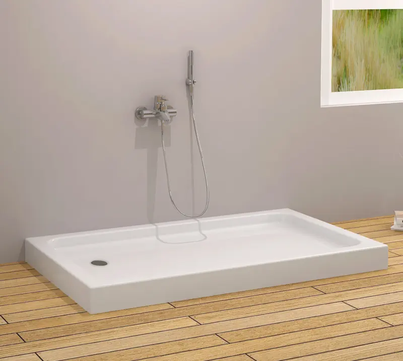 Sırduş 140x90x12 Dikdörtgen Monoblok Duş Teknesi