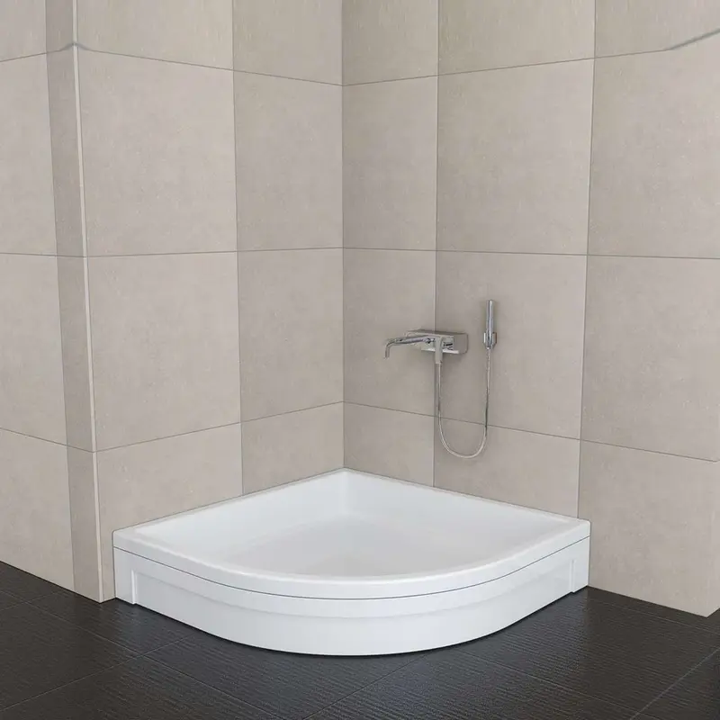 Sırduş 90x90x16 Oval Panelli Duş Teknesi