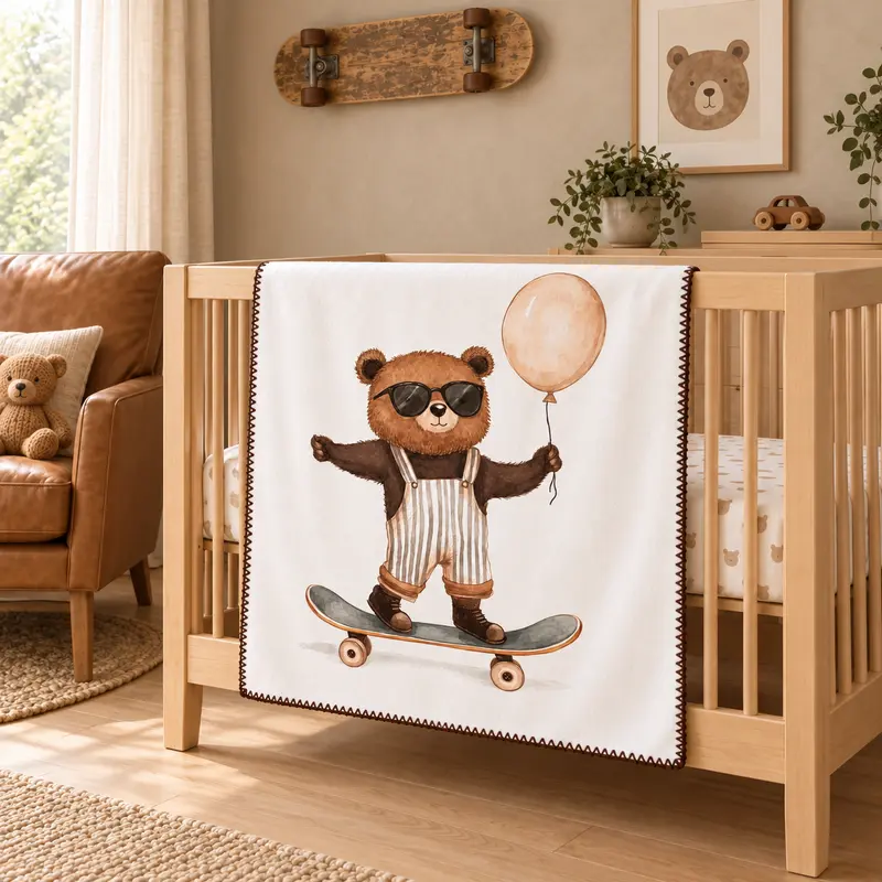 Teddy Rider Polar Bebek Battaniyesi