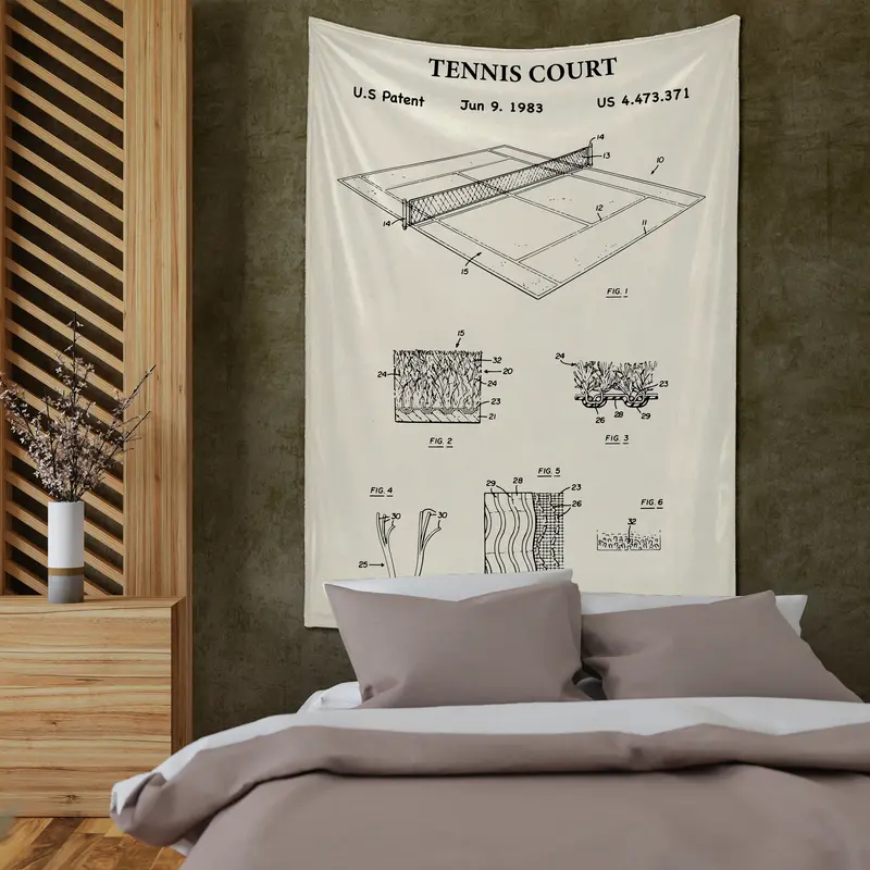 Tennis Court Ivory - Tenis Kortu Duvar Örtüsü