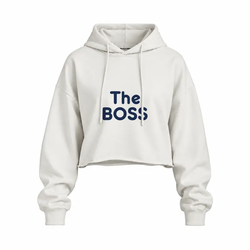 The Boss Oversize Crop Hoodie